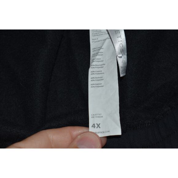 Fabletics Sweat Pants Joggers Mens Size 4X BIG Tapered Performance Black - Picture 6 of 8